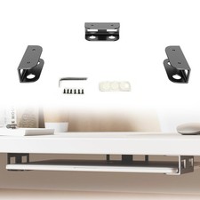 1 PCS Metal Under Desk Laptop Mount Holder Shelf With AntiScratch Silicone