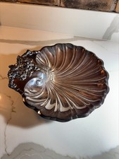 Old Vintage Reed & Barton Silverplate Shell Dish #200- Grape And Vine Motif -12”