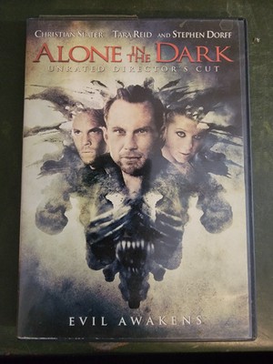 Alone in the Dark Unrated Directors Cut DVD Tested Works W/Slipcover Tara Reid