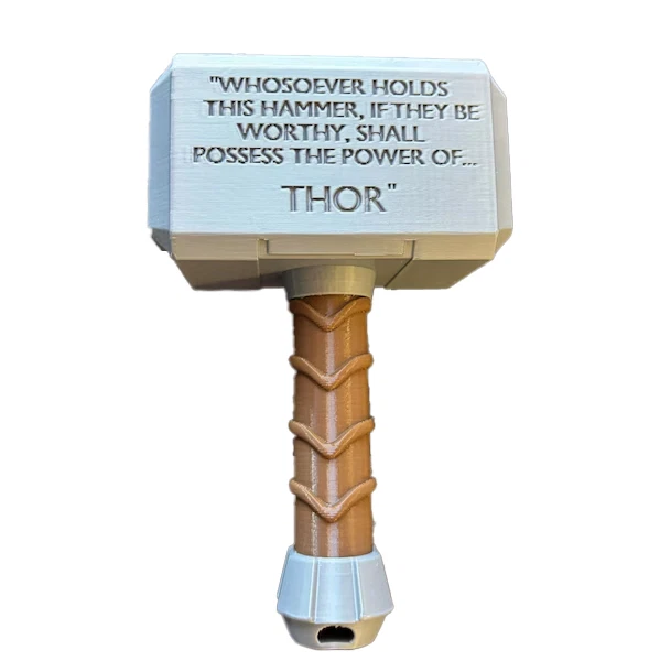 Babys First Mjolnir Thor Baby Rattle Thors Hammer Thors Baby Rattle Toy - Image 4 of 4