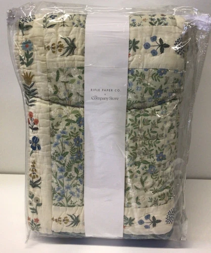 The Company Store Rifle Paper Co. Wildwood Patchwork Quilt-KING