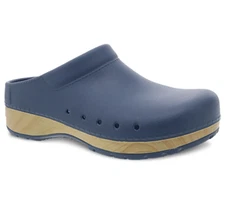 Dansko Shoes Kane Blue Molded Nursing Clogs