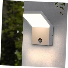 Motion Sensor Porch Light Outdoor Wall Mount With Motion Sensor White 1pack
