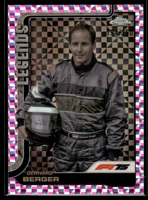 2025 Topps Chrome F1 Checker Gerhard Berger 194/250 #153