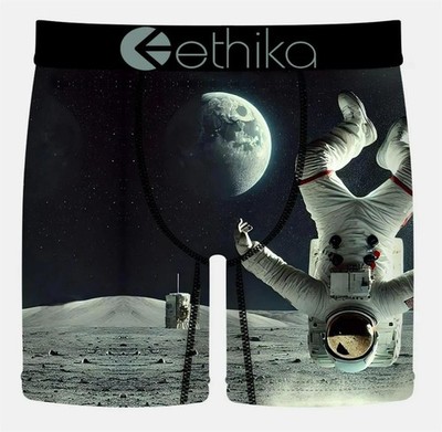 Ethika the MID ''ASTRO BACKFLIP'' Astronaut Boxers Men's L (33-35) NIP