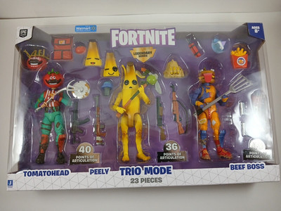 Jazwares Fortnite Legendary Trio Mode 6 in Set Box Has Slight Wear