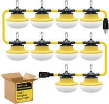 New 100FT Construction String Lights LED Industrial Grade Best for Construction 