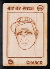 FRANK CHANCE -Rare GYPSY OAK Wooden BASEBALL Card- FAN CRAZE ART SERIES