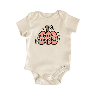 Pumpkin Fall 2 Newborn Baby Onesie  Bodysuit