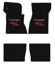 Lloyd Loop Mat Set for '68-70 Charger w/Silver on Black Charger w/Red on Black R