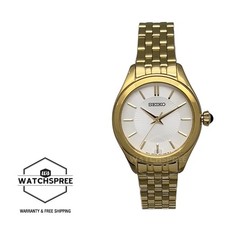 Seiko Ladies' Quartz Conceptual Gold Tone Stainless Steel Band Watch SUR538P1