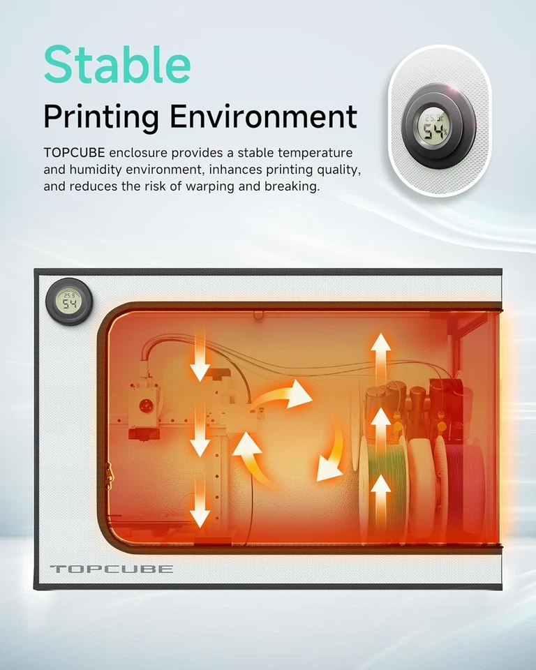 3D Printer Enclosure for Bambu Lab A1 Mini Combo, Stainless Steel Frame Enclosur - Image 2 of 4