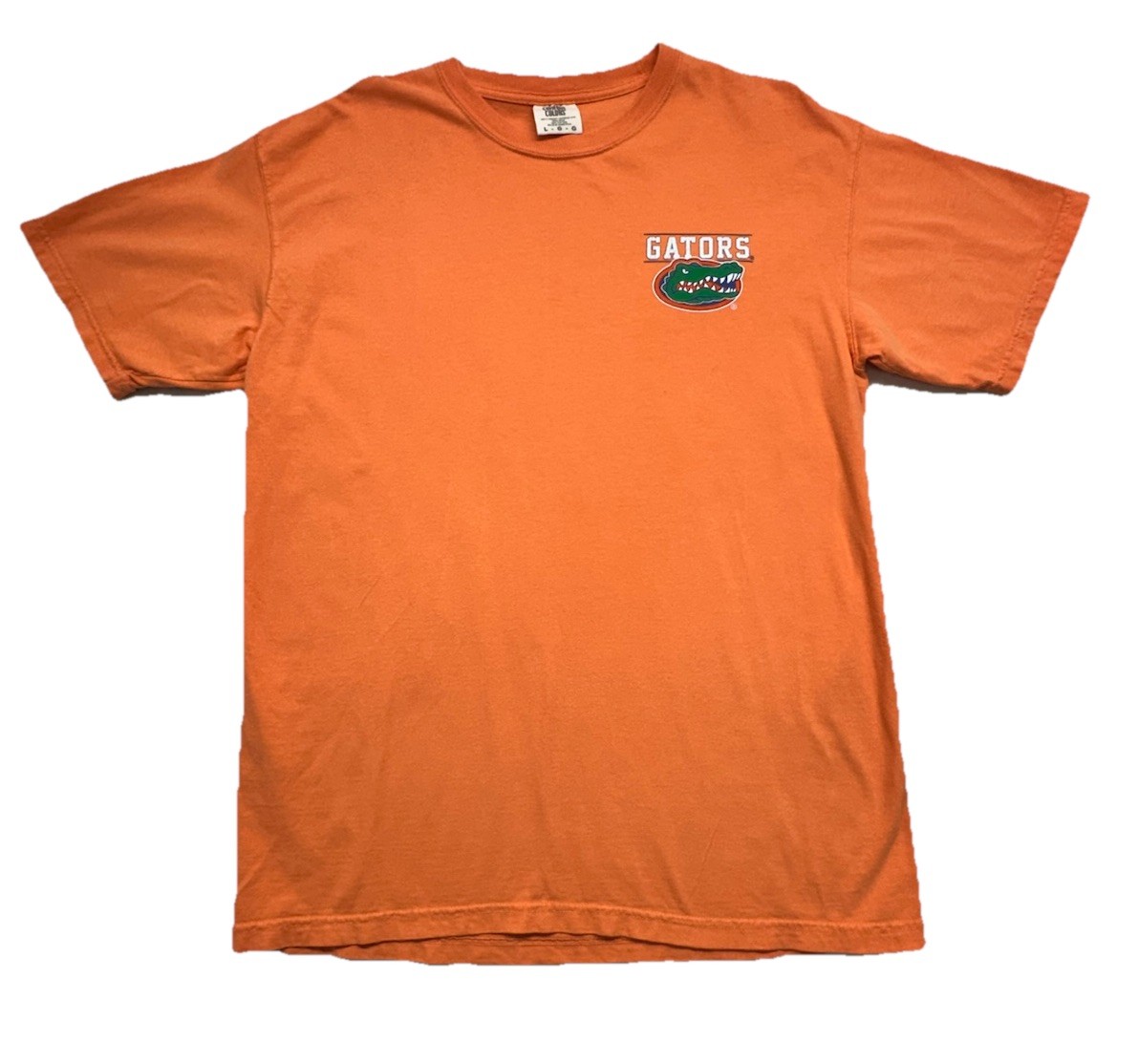 Comfort Colors University FLORIDA GATORS Size Large Orange Tee
