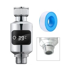 Shower Temperature With LED Battery Indicator Shower Head Thermometer New