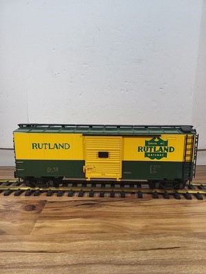  RAILWAY EXPRESS AGENCY Rutland Steel Single Door Box Car REA-46001 Yellow 