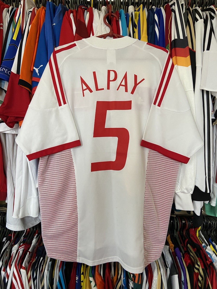 TURKEY 2002 2004 AWAY SHIRT JERSEY ADIDAS 298621 sz L MEN #5 TURKEY 2002 2004 AWAY SHIRT JERSEY ADIDAS 298621 sz L MEN #5