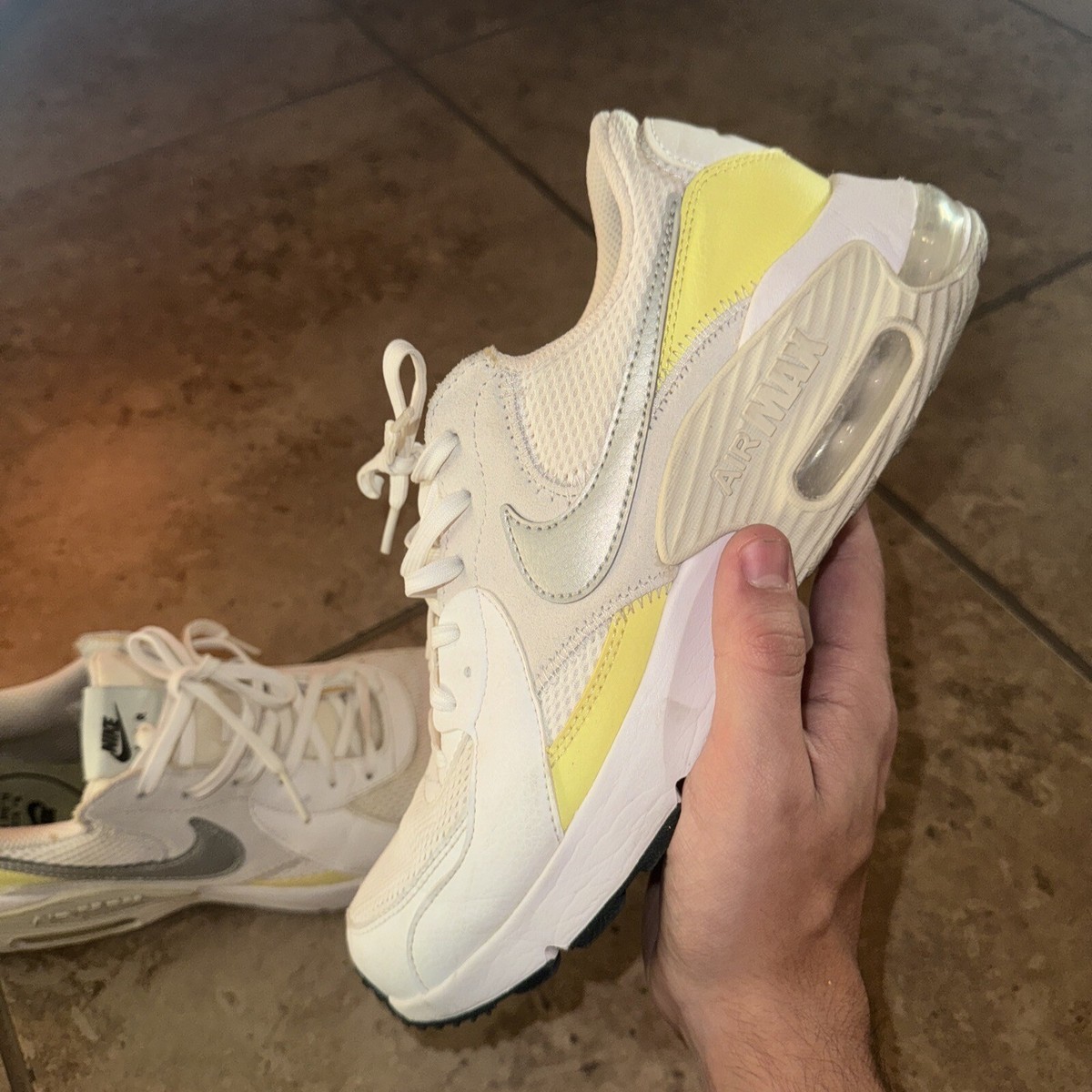 HOT Yellow Light Grey Air Max Excee Trainers Nike Air Max Excee