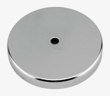 Master Magnetics .44 in. Ceramic ROUND BASE MAGNET Silver 95 lb. Pull 1pk 07223