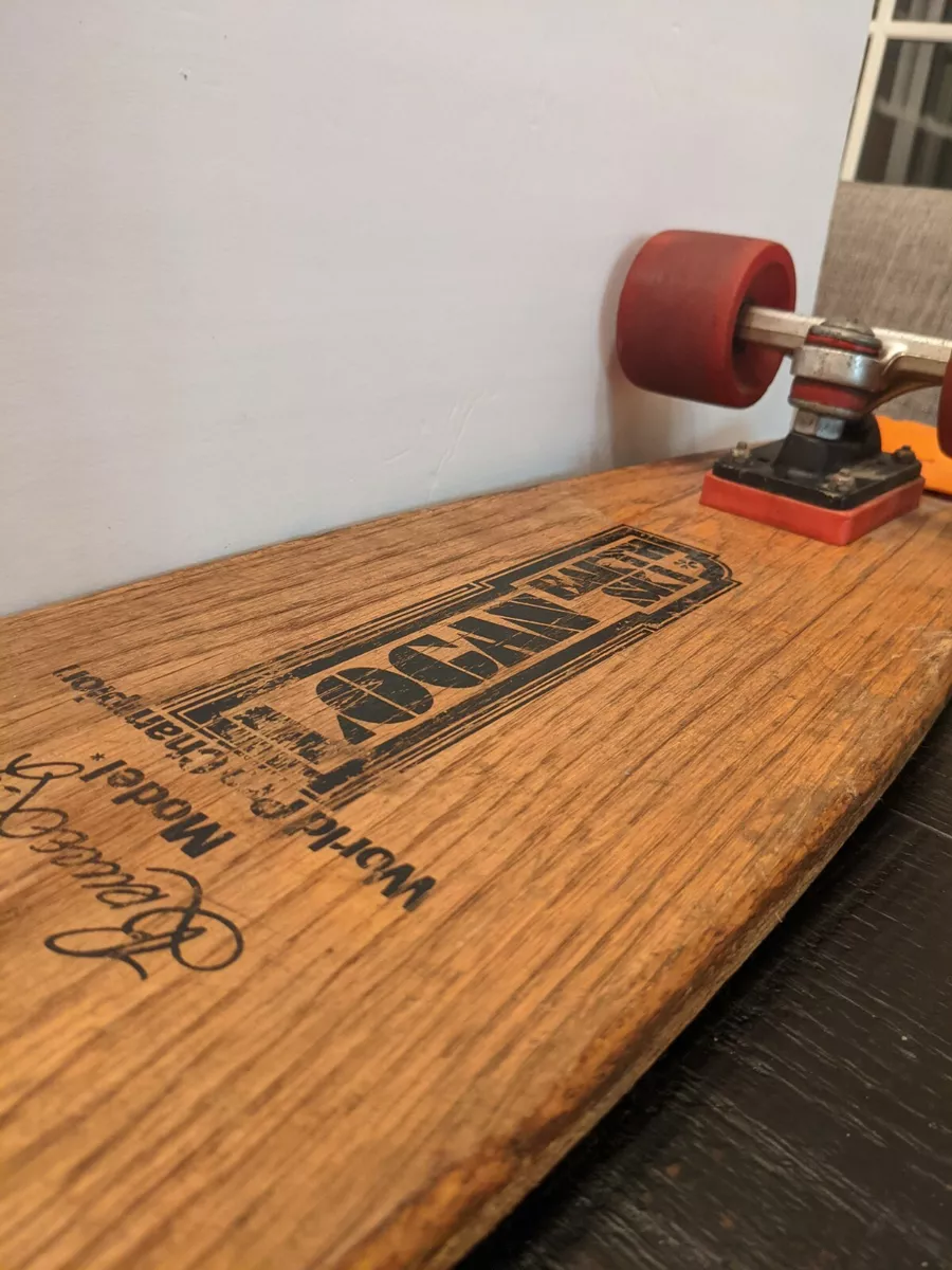 Vintage Bruce Logan Earth Ski Model World Pro Champion Skateboard