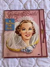 Poupées en papier vintage voici la mariée fête de mariée folio vers 1953