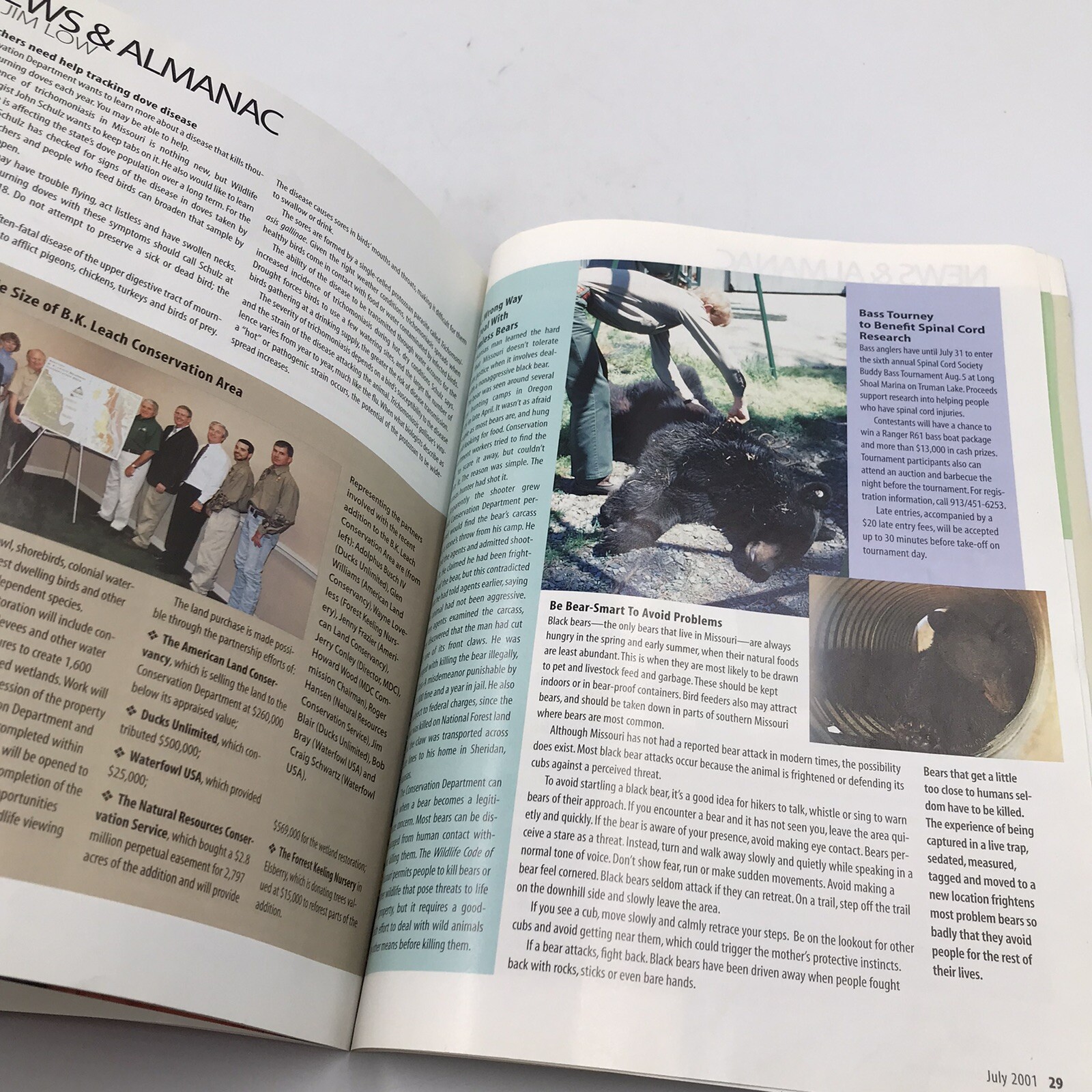 Vintage Missouri Conservationist Magazine July 2001 Vol 62 Issue 7 Hunting MDOC