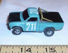 AURORA AFX 211 DATSUN PICK UP TRUCK HO SLOT CAR 1970s IN BLUE