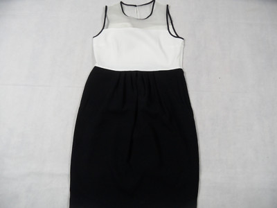 Max Mara Studio chic dress black cream size 38 excellent KW918