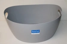 Koziol Bottichelli L Washtub Storage Basket Laundry Cleaning Oval Bucket