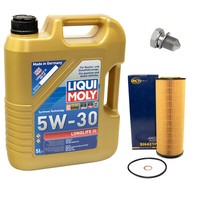 MotoröL ÖLfilter SH421P 5W30 5 Liter + ÖLablassschraube FüR Skoda Superb I Tdi