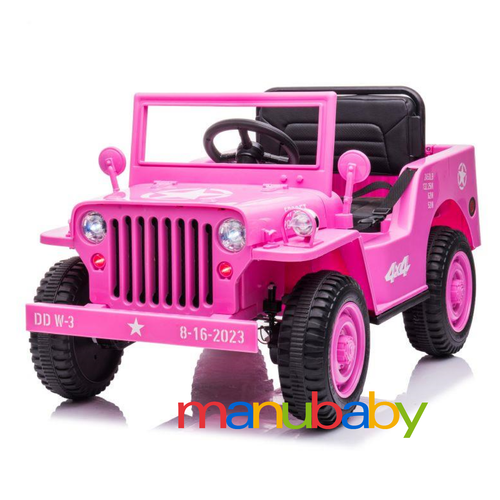 JEEP Militare 4 ruote motrici, 1 posto: auto elettrica x bambini con telecomando - Zdjęcie 10 z 10
