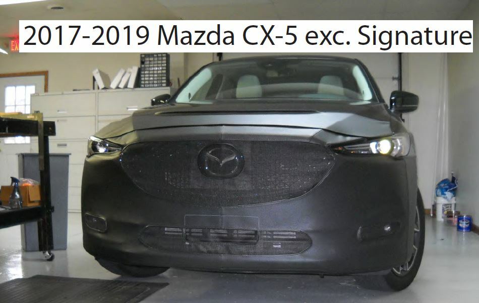 Mazda CX-5 ノーズブラ　フルブラ 2017-2021 Mazda CX-5 Lebra Front End Cover Bra Mask | Black