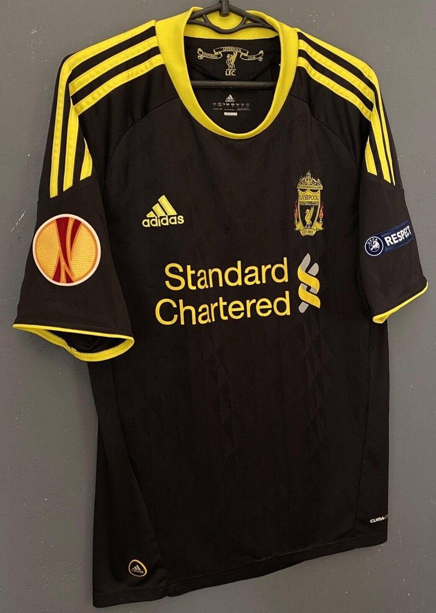 MEN'S FC LIVERPOOL 2010/2011 LEAGUE EUROPA SOCCER FOOTBALL SHIRT