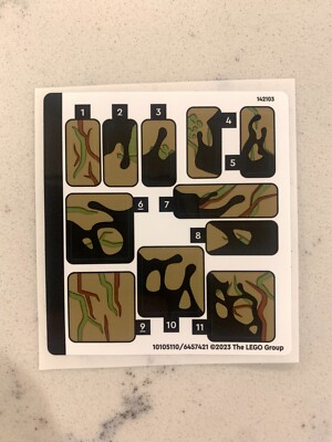 LEGO STICKER SHEET for 76249 Venomized Groot, New & Genuine!