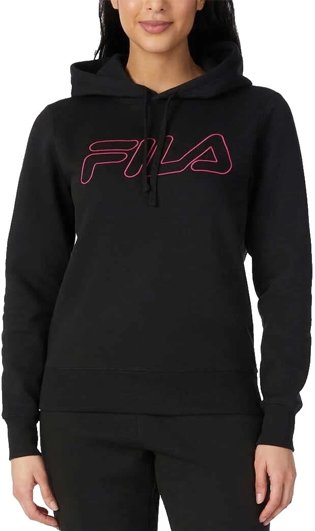 FILA Solid Cotton Blend Hoodies & Sweatshirts for Women