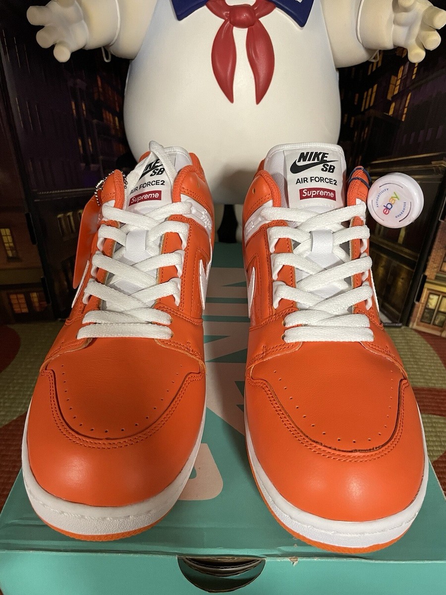 NIKE × Supreme SB AIR FORCE 2 　US13　室内履き Size 10 - Nike Supreme x Air Force 2 Orange | eBay