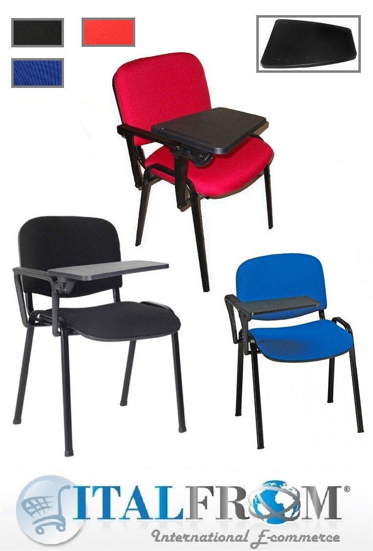 Sedia Poltrona per Meeting Conferenza Convegni con Ribaltina Blu