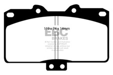 EBC Yellowstuff Front Brake Pads for Mitsubishi 3000 GT 3.0 Twin Turbo (92 > 99)