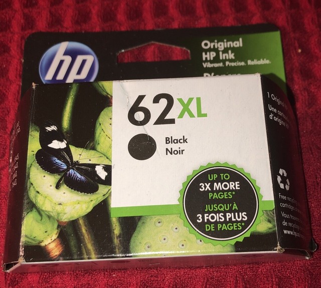 HP C2P05AN 62XL High Yield Ink Cartridge - Black Noir for sale online | eBay