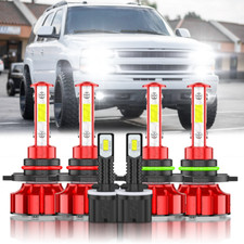 For Tahoe 2001-2006 - 6x Combo LED Headlight High Low Beam Fog Light Bulbs