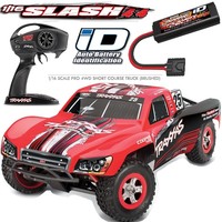 Traxxas 1/16 Slash 4x4 4wd Rtr Sc Truck W Radio / Battery / Charger Red / Blk on sale Traxxas 1/16 Slash 4x4 4wd Rtr Sc Truck W Radio / Battery / Charger Red / Blk on sale