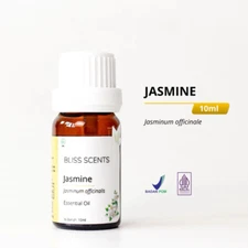 BLISS SCENTS Jasmine Essential Oil Aromatherapy Pure Therapeutic Grade 10 ml