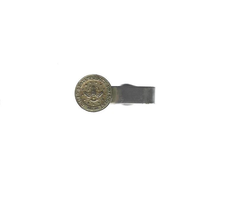 1960s era VICE-PRESIDENTIAL SEAL TIE-BAR - WHITE HOUSE  - W.H. EMPLOYEE - B - Photo 1/1