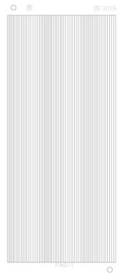 Spiegel-Stickerbogen Linien Platinum 100 x 230mm