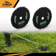 2pcs 9" Chainsaw Brush Blade 20 Tooth Cutter Trimmer Head Weed Mower Saw Blade
