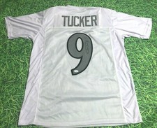 JUSTIN TUCKER  AUTOGRAPHED BALTIMORE RAVENS ALT JERSEY NFL RECORD 66 YARDS JSA