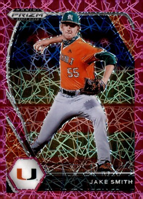 2021 Panini Prizm Draft Picks - Jake Smith #PDP171 Pink Velocity Prizm (RC)