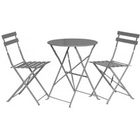 ROYALCRAFT PADSTOW 2 SEATER BISTRO GREY SET RRP £159
