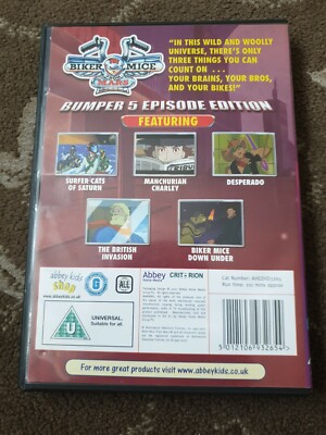 Biker Mice from Mars - Surfer Cats of Saturn [DVD](中古品) BIKER MICE FROM MARS SURFER CATS OF SATURN DVD 5 EPISODES | eBay UK