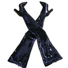 Womens Pointy Toe Block Heels Over The Knee Stretch Thigh High Boots Runway Club