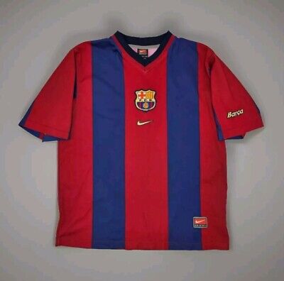 Puyol Barcelona Barca Rare 98-99 VINTAGE Jersey Size Medium Puyol Barcelona Barca Rare 98-99 VINTAGE Jersey Size Medium